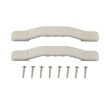 2pcs RV Nylon Door Handle Set - White - 1