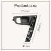 Nissan Qashqai Left-Drive Car Door Inside Handle Base Bracket - Black - 4