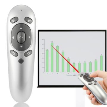 PR-07 Wireless Presenter Remote Control Air Mouse, Windows/Android Compatible - 1