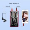 RK-C21 Bluetooth Live Broadcast Audio Headset Microphone - Red - 3