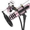 BGN-C7 Condenser Microphone Dual Mobile Phone Karaoke Live Singing Microphone (Red) - 7