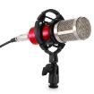 BM-800 Studio Condenser Microphone with Shock Mount - Red - 2