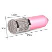 BM-800 Studio Condenser Microphone with Shock Mount - Pink - 3
