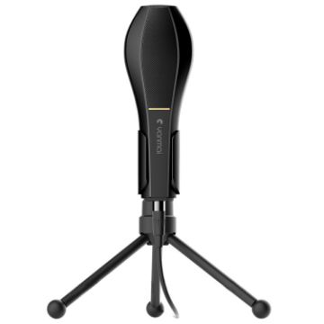 Yanmai Q5 USB 2.0 Condenser Microphone with Holder - Black - 1