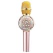 K2 Bluetooth 5.0 Karaoke Microphone with Colorful Lights (Gold) - 1