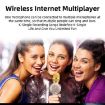 K2 Bluetooth 5.0 Karaoke Microphone with Colorful Lights (Gold) - 7