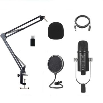 BM-86 USB Condenser Microphone Voice Recording Computer Microphone - 1