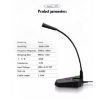 Yanmai G25 USB High Sensitive Microphone RGB Gaming Gooseneck Table Mic - 3