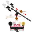 A16 Double-headed Microphone Clip Aluminum Pole - Microphone Accessories - 4