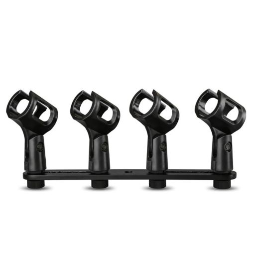Four-Headed Microphone Clip Aluminum Pole - Microphone Accessories - 1