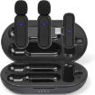 Wireless Lavalier Microphone with Noise Reduction & Charging Case - 1