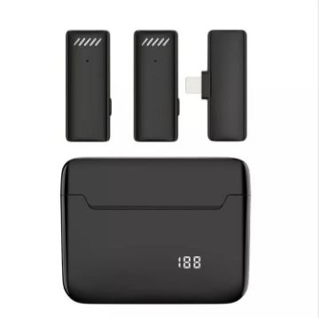 S13 Dual Microphone Wireless Lavalier with Charging Case - 1