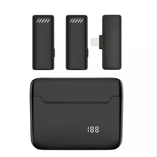 S13 Dual Microphone Wireless Lavalier with Charging Case - 1