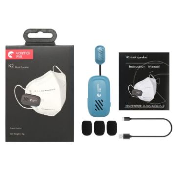 Yanmai K2 Portable Mini Wireless Bluetooth Lapel Microphone Blue - 1