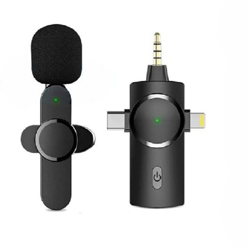 One by One 3 in 1 Lavalier Wireless Microphone - 1