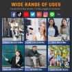 Mini Wireless Lavalier Microphone for iPhone/Android/PC Camera - 6