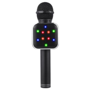 WS-1818 LED Light Flashing Microphone Bluetooth Wireless Microphone - 1