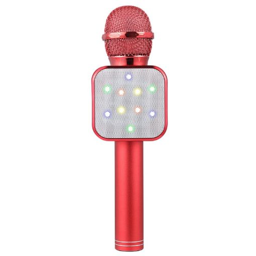 WS-1818 LED Light Flashing Microphone Bluetooth Wireless (Red) - 1