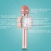 WS-1818 LED Light Flashing Microphone Bluetooth Wireless (Red) - 3
