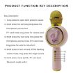 Children Portable Bluetooth Light Microphone Audio Machine - 5