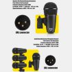XTUGA MI7-G 7-Piece Drum Mic Kit - Wired Dynamic Microphone Set - 8