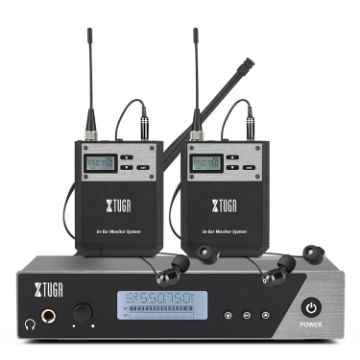 XTUGA IEM1100 Wireless In Ear Monitor System - 2 BodyPacks - 1