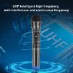 PULUZ 1 To 2 UHF Wireless Dynamic Microphones with LED Display - 5