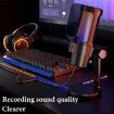 M8 Professional Desktop Condenser Microphone - RGB Light - 4