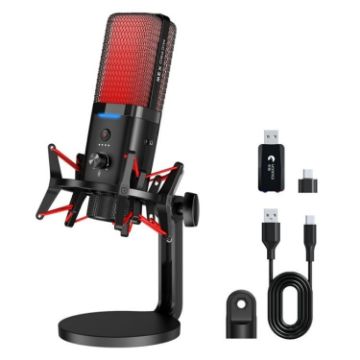 Yanmai X3W Gaming Microphone - Wireless/Wired Dual Mode - RGB - Noise Reduction - 1