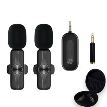 Elebest 3.5mm Wireless Lavalier Microphone Mini Clip-On Mic - 1