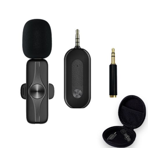 Elebest 3.5mm Wireless Lavalier Microphone Mini Clip-On Mic - 1