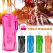 Portable Ultralight Silicone Water Bag 0.5L Pink - Waterproof Soft Flask for Hiking & Camping - 6