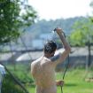 11L Outdoor Camping Hiking PVC Water Tank Shower Bag - 7
