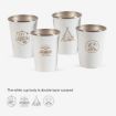 AOTU AT6657-2 4pcs Outdoor Camping Stainless Steel Water Cup Set - 3