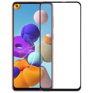 Samsung Galaxy A21S Front Screen Glass Lens with OCA Adhesive - 1