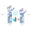 470ml Summer Outdoor Sports Training Spray Cooling Water Cup, Green Leaves - 2