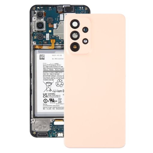 Samsung Galaxy A53 5G SM-A536B Battery Back Cover with Camera Lens Cover - Pink - 1