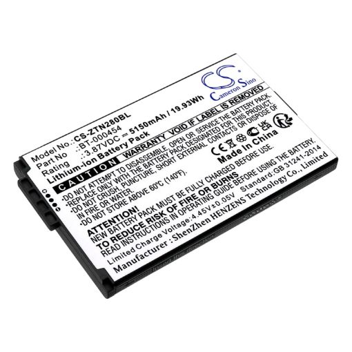 Zebra U30 TN28 TC15 Battery BT-000454 BT-000454-72 - 1