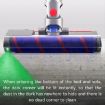 Dyson V7 V8 V10 V11 Vacuum Cleaner Brush Head with Green Light - 5