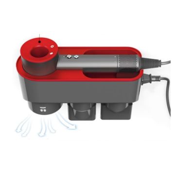 Dyson Hair Dryer Bracket Wall Mounted Organizer Red Holder - 1