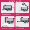Dyson Hair Dryer Bracket Wall Mounted Organizer Red Holder - 7