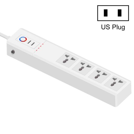 ZigBee 16A SM-SO306-M Smart Power Strip 4 Holes + 2 USB (US Plug) - 1