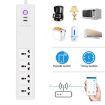ZigBee 16A SM-SO306-M Smart Power Strip 4 Holes + 2 USB (US Plug) - 4