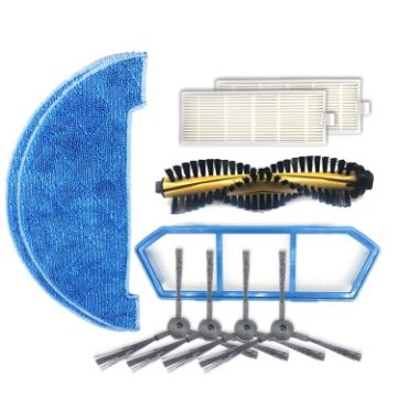 ILIFE A4 Accessory Set: 2 Brushes, 2 Rags, Filters & Main Brush - 1