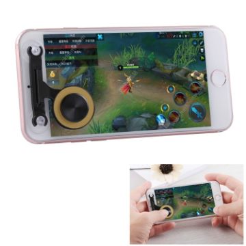 Q9 Mobile Game Joystick Button Sucker for iPhone & Android (Gold) - 1