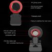 A9 Mobile Clip Joystick Hand Button Holder for iPhone, Android (Red) - 3