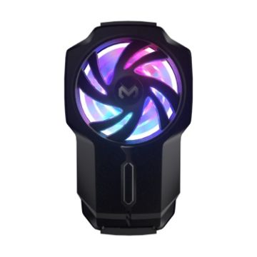 MeMo FL05 Fan Mobile Radiator with Colorful Lights - Black - 1