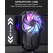 MeMo FL05 Fan Mobile Radiator with Colorful Lights - Black - 5
