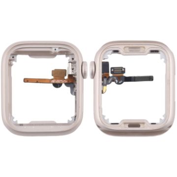 Apple Watch Series 7/8/9 41MM Bezel Plate & Flex Cable (Starlight) - 1