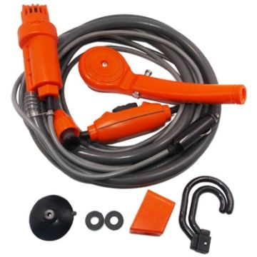 Portable 12V Car Electric Shower & Washer Sprinkler - Orange - 1